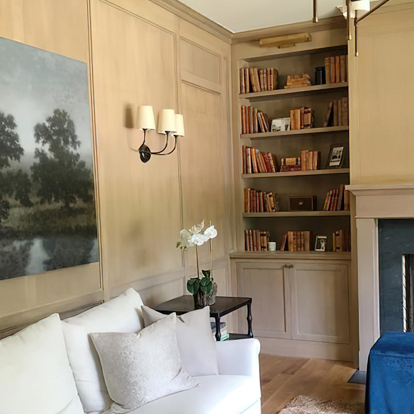 Vendome Wall Light | Brass & Fabric | Single Light