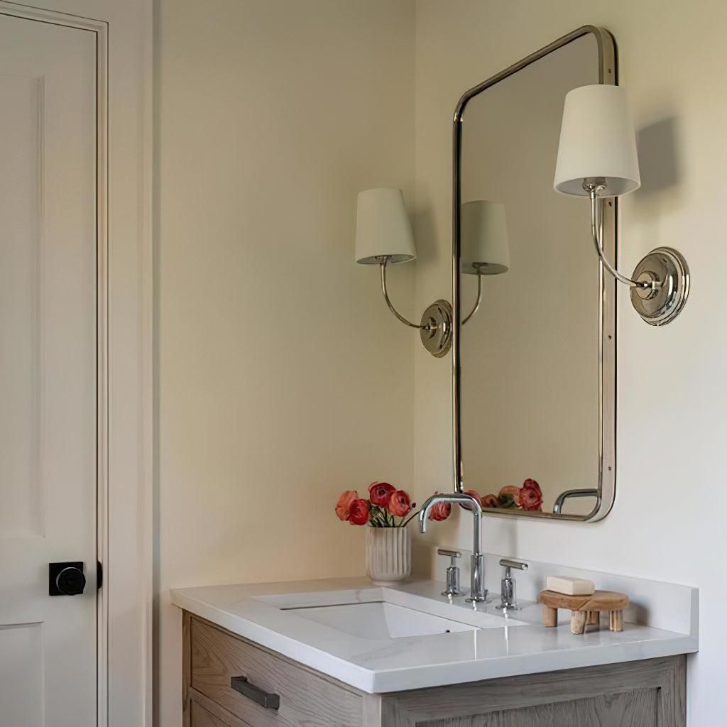 Vendome Wall Light | Brass & Fabric | Single Light