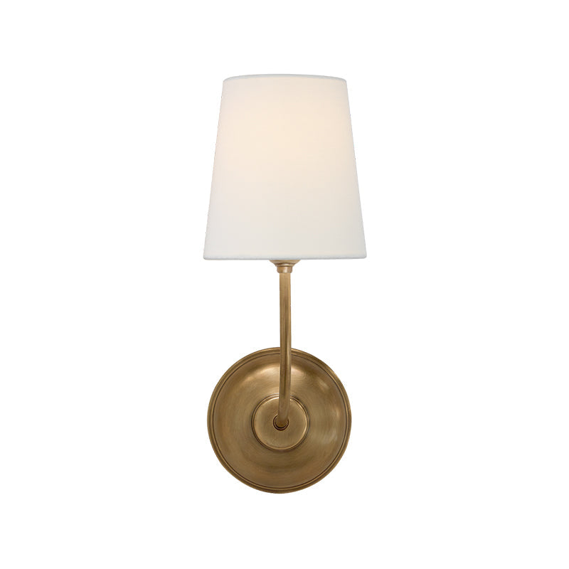 Vendome Wall Light | Brass & Fabric | Single Light