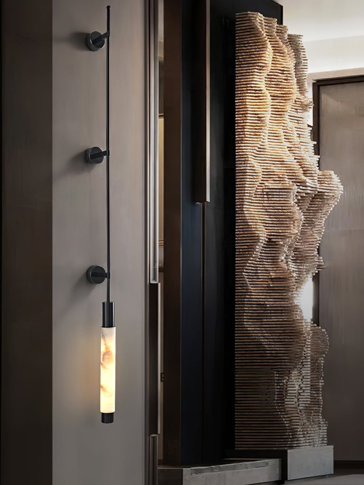 Alabaster Wall Sconce | Brass Finish | 3 Sizes Available