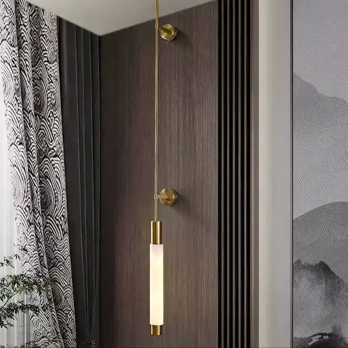 Alabaster Wall Sconce | Brass Finish | 3 Sizes Available