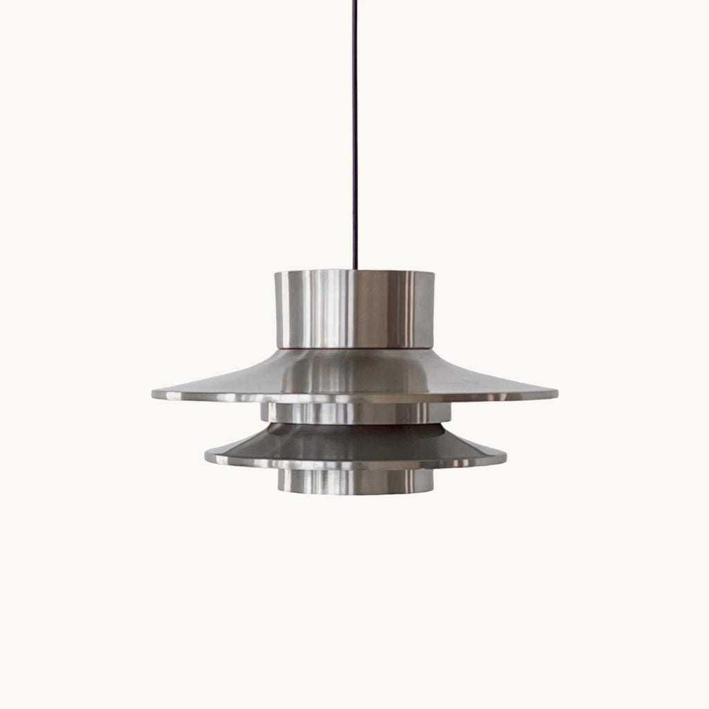Verona Pendant Light | Chrome Aluminum | 36cm Diameter