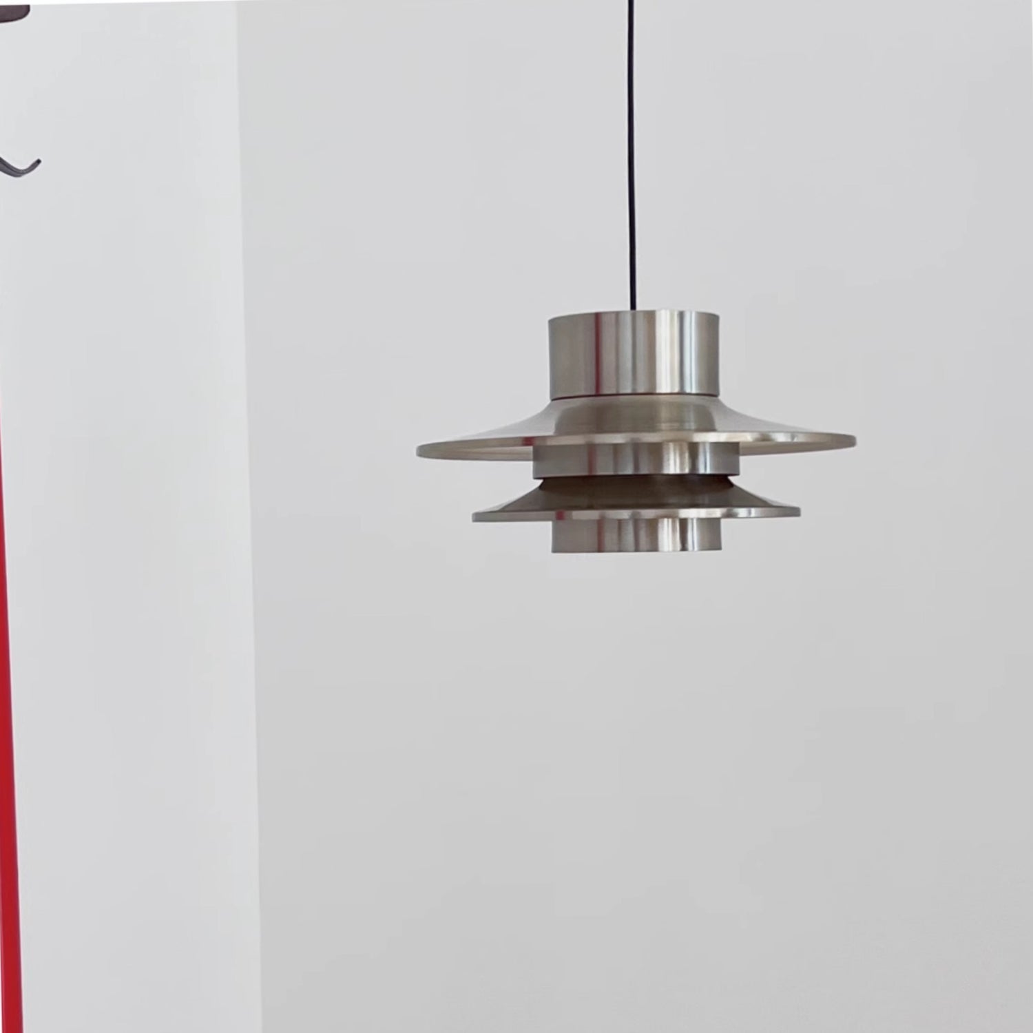Verona Pendant Light | Chrome Aluminum | 36cm Diameter
