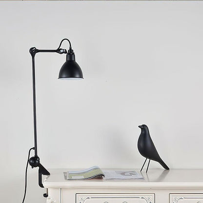 Versa Glide Table Lamp | Matte Black Metal | Adjustable Shade