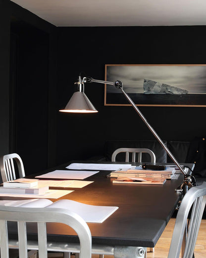 Versa Glide Table Lamp | Matte Black Metal | Adjustable Shade