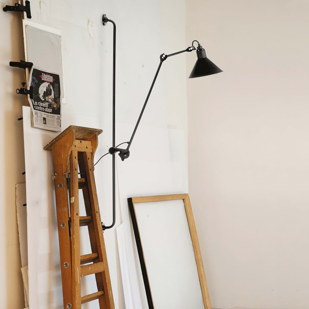 Wall Light | Matte Black Metal | Adjustable Arm