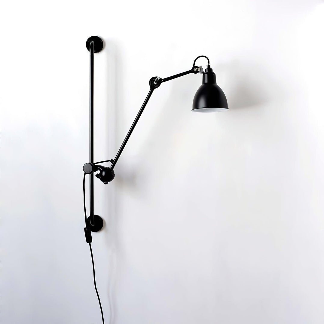 Wall Light | Matte Black Metal | Adjustable Arm