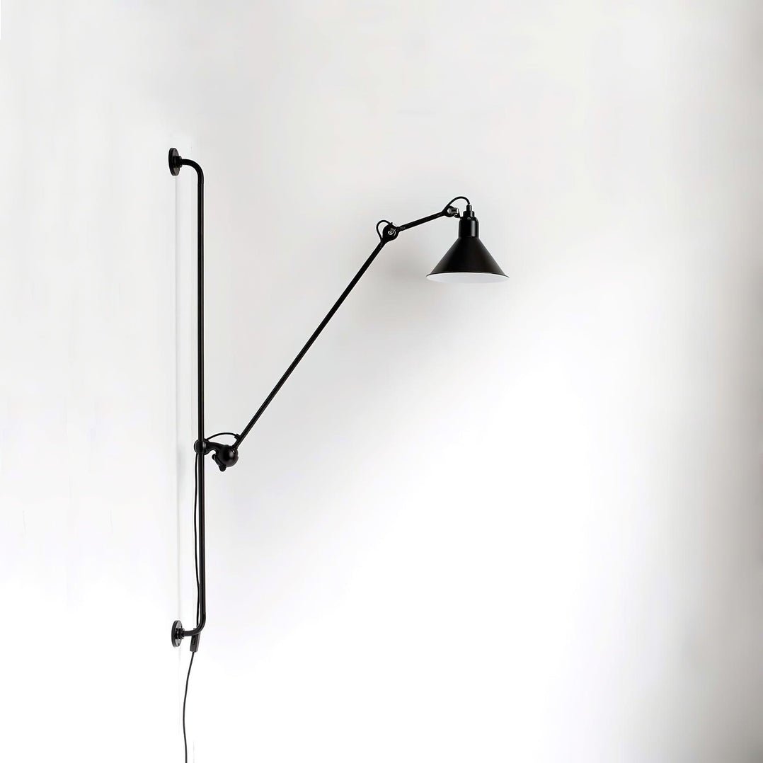Wall Light | Matte Black Metal | Adjustable Arm