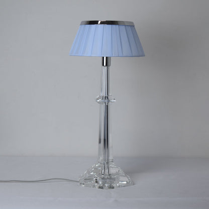 Versailles Table Lamp | Metal & Glass | Chrome Finish, White Shade