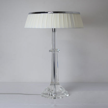 Versailles Table Lamp | Metal & Glass | Chrome Finish, White Shade