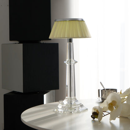 Versailles Table Lamp | Metal & Glass | Chrome Finish, White Shade