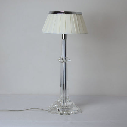 Versailles Table Lamp | Metal & Glass | Chrome Finish, White Shade