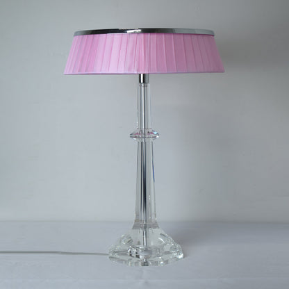 Versailles Table Lamp | Metal & Glass | Chrome Finish, White Shade