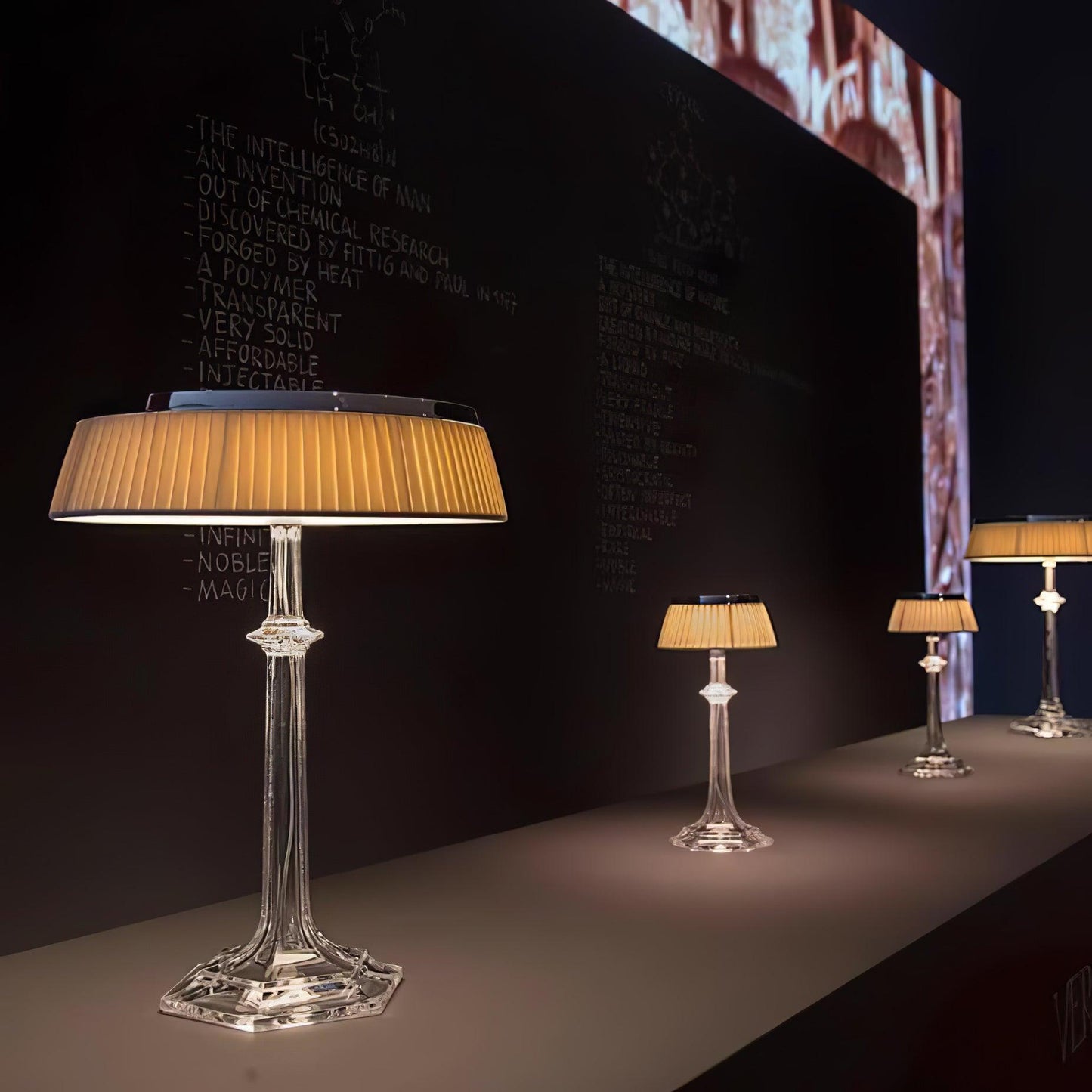 Versailles Table Lamp | Metal & Glass | Chrome Finish, White Shade
