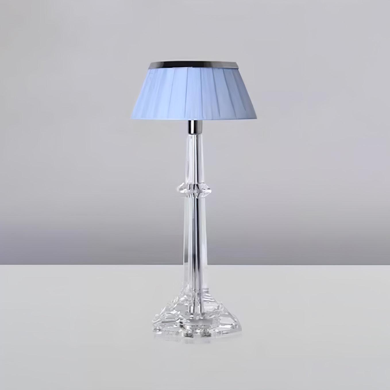 Versailles Table Lamp | Metal & Glass | Chrome Finish, White Shade