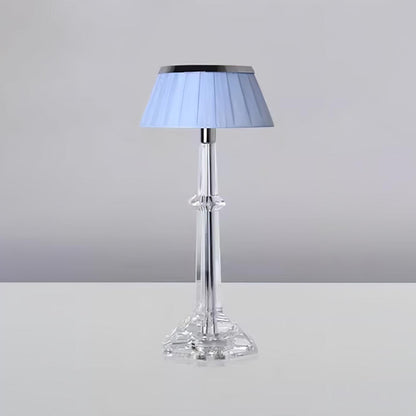 Versailles Table Lamp | Metal & Glass | Chrome Finish, White Shade