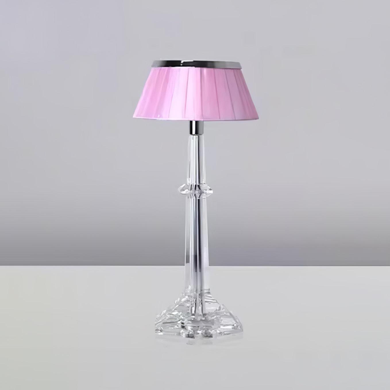 Versailles Table Lamp | Metal & Glass | Chrome Finish, White Shade