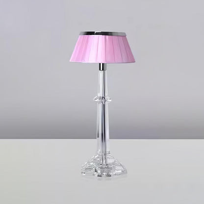 Versailles Table Lamp | Metal & Glass | Chrome Finish, White Shade
