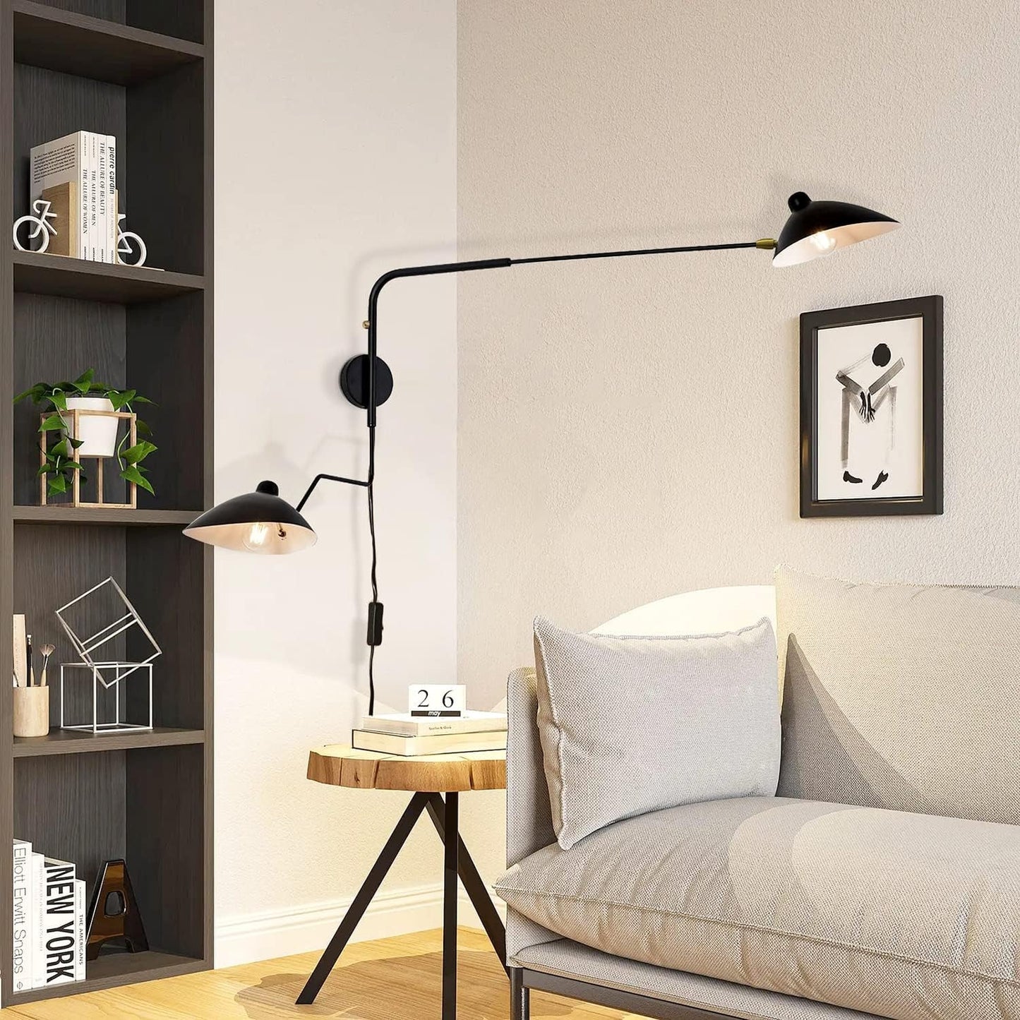 Wall Sconce Light | Metal & Aluminum | Set of 2