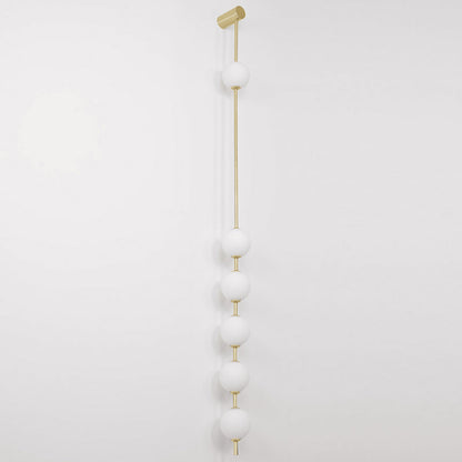 Vertical Balls Wall Lamp | Gold Brass | Set of 2
