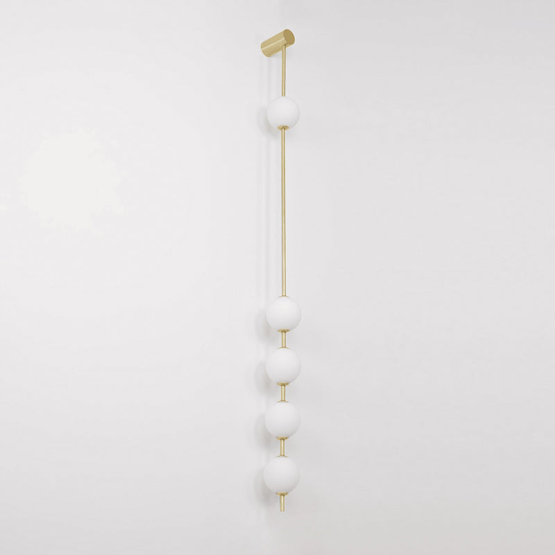 Vertical Balls Wall Lamp | Gold Brass | Set of 2