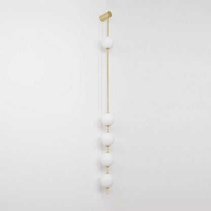 Vertical Balls Wall Lamp | Gold Brass | Set of 2