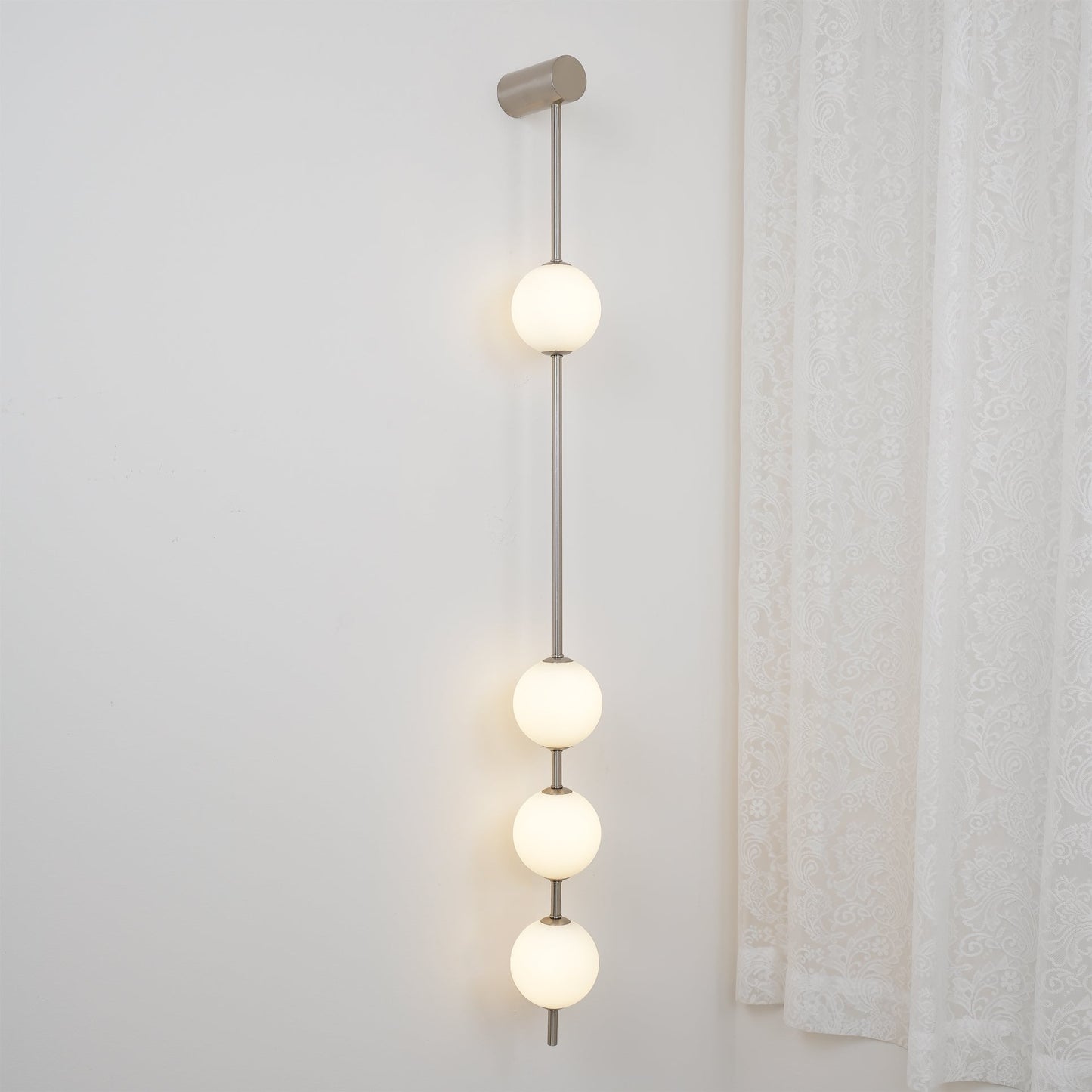 Vertical Balls Wall Lamp | Gold Brass | Set of 2