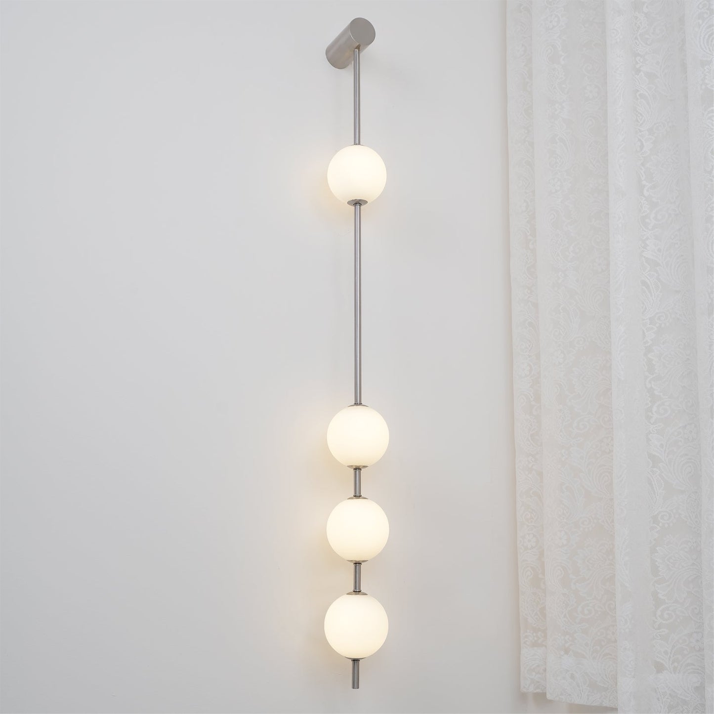 Vertical Balls Wall Lamp | Gold Brass | Set of 2