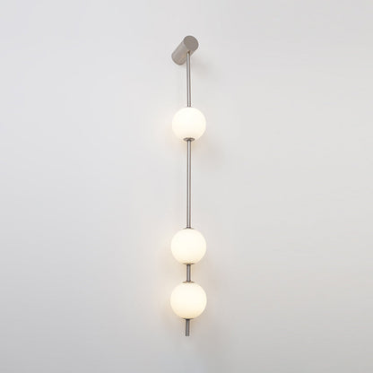 Vertical Balls Wall Lamp | Gold Brass | Set of 2