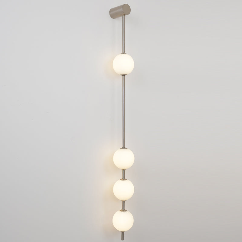 Vertical Balls Wall Lamp | Gold Brass | Set of 2