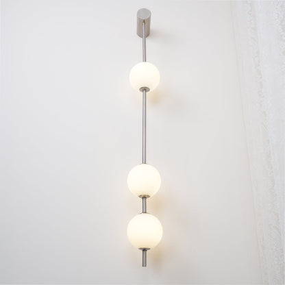 Vertical Balls Wall Lamp | Gold Brass | Set of 2
