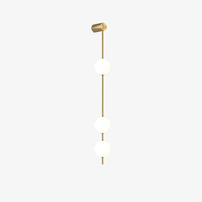 Vertical Balls Wall Lamp | Gold Brass | Set of 2