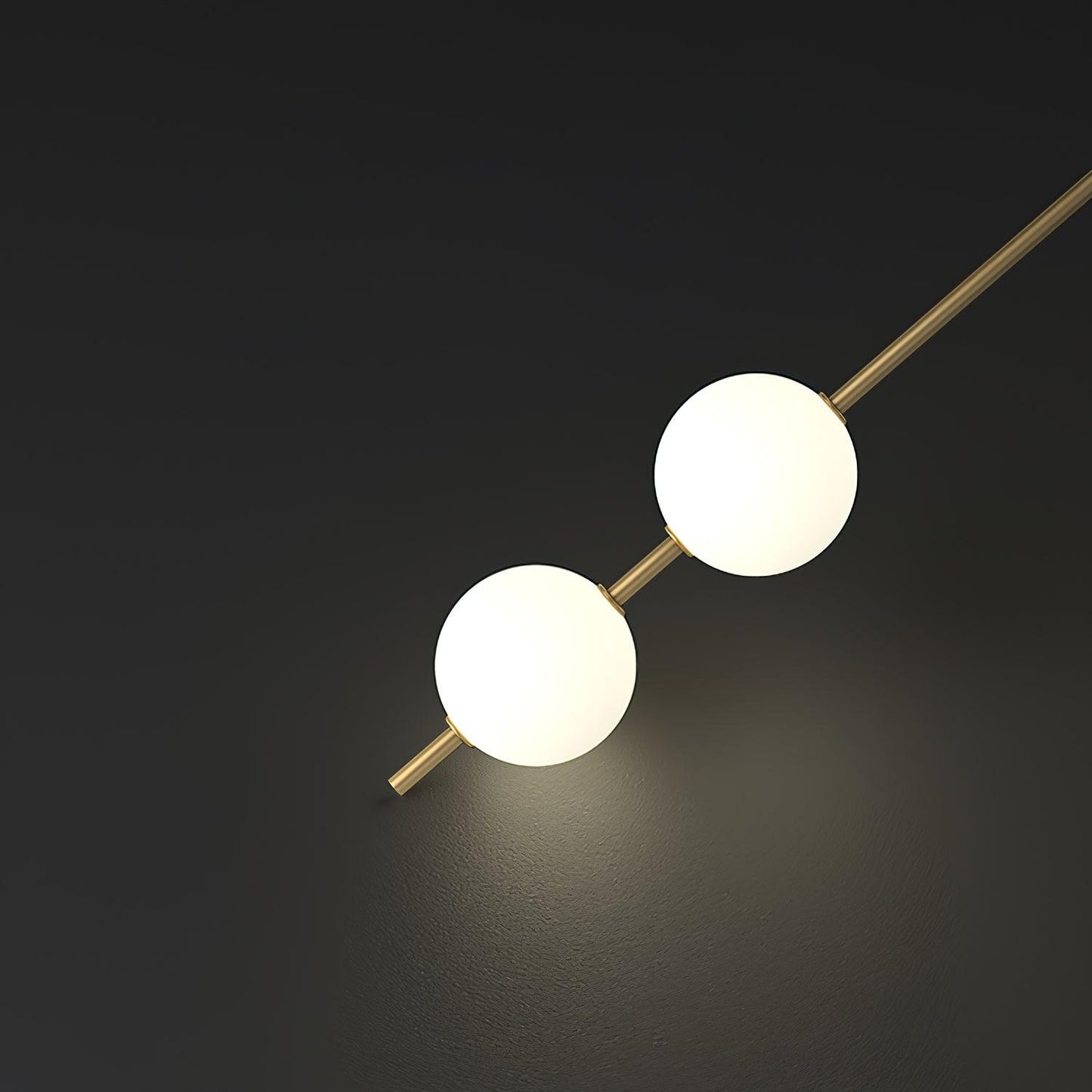 Vertical Balls Wall Lamp | Gold Brass | Set of 2
