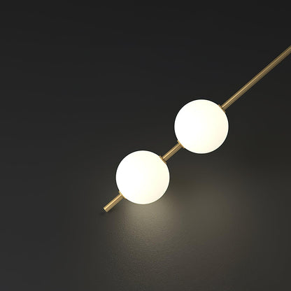 Vertical Balls Wall Lamp | Gold Brass | Set of 2