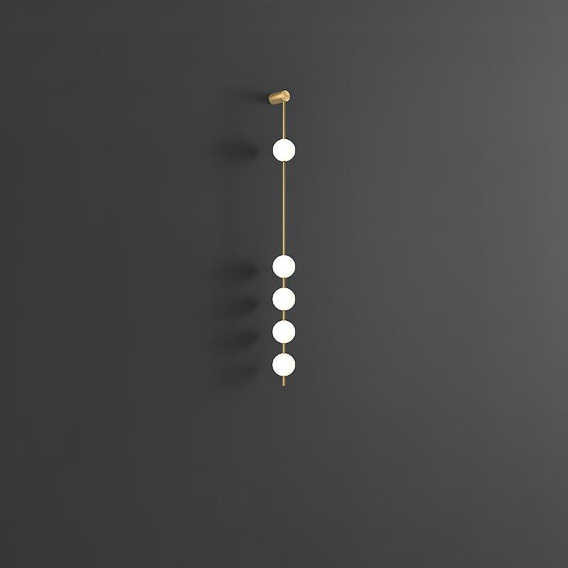 Vertical Balls Wall Lamp | Gold Brass | Set of 2