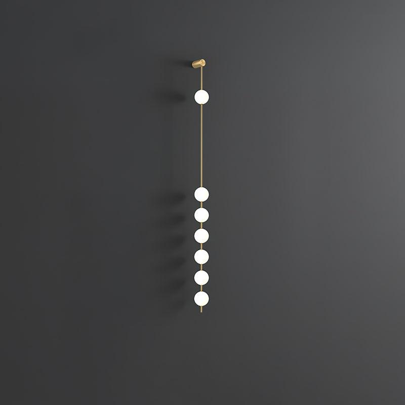 Vertical Balls Wall Lamp | Gold Brass | Set of 2