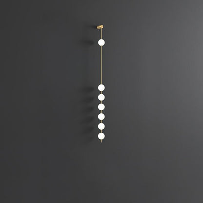 Vertical Balls Wall Lamp | Gold Brass | Set of 2