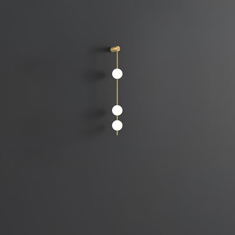 Vertical Balls Wall Lamp | Gold Brass | Set of 2