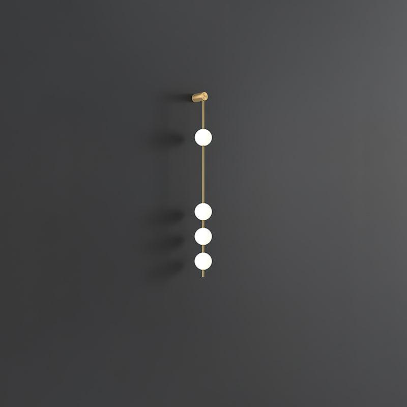 Vertical Balls Wall Lamp | Gold Brass | Set of 2