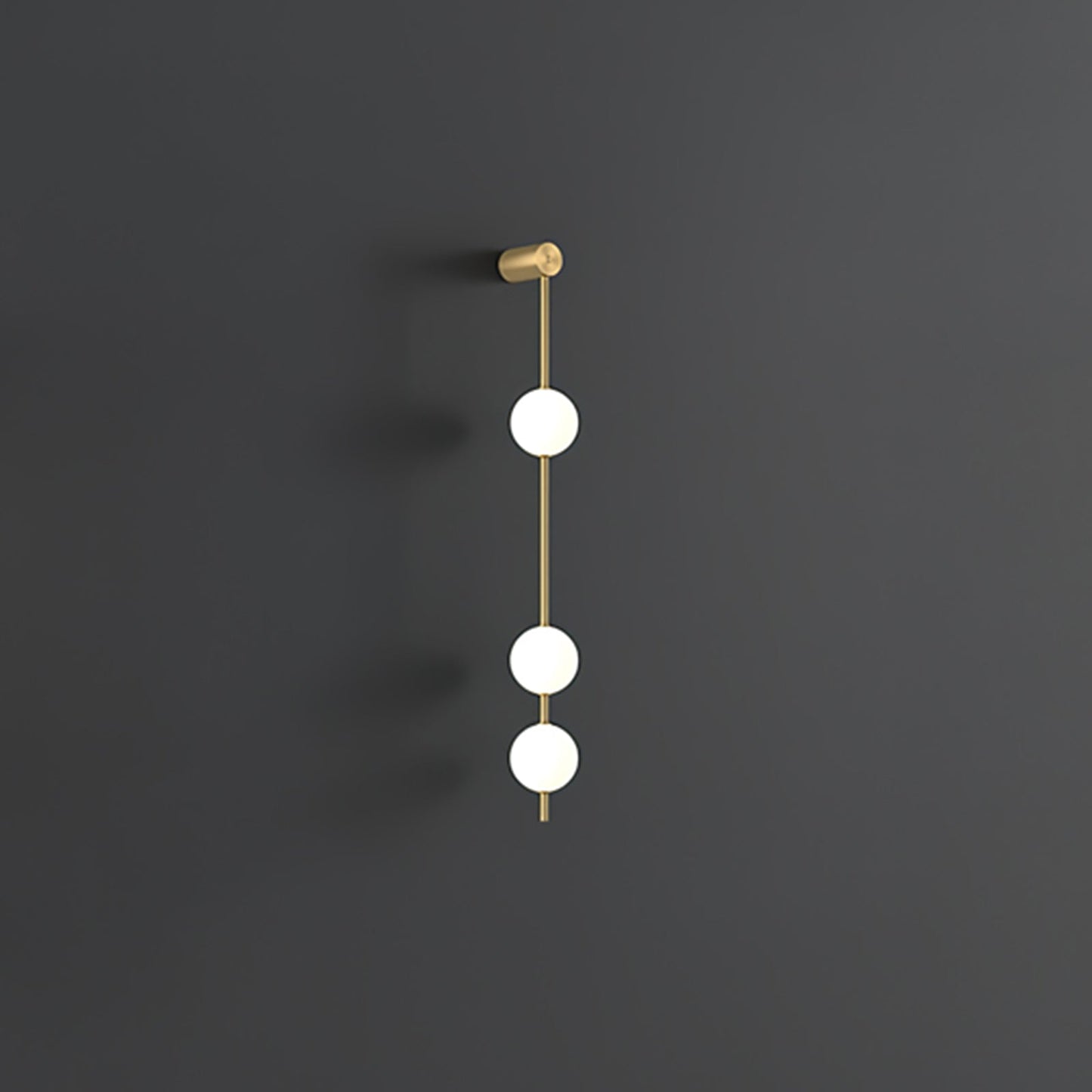 Vertical Balls Wall Lamp | Gold Brass | Set of 2