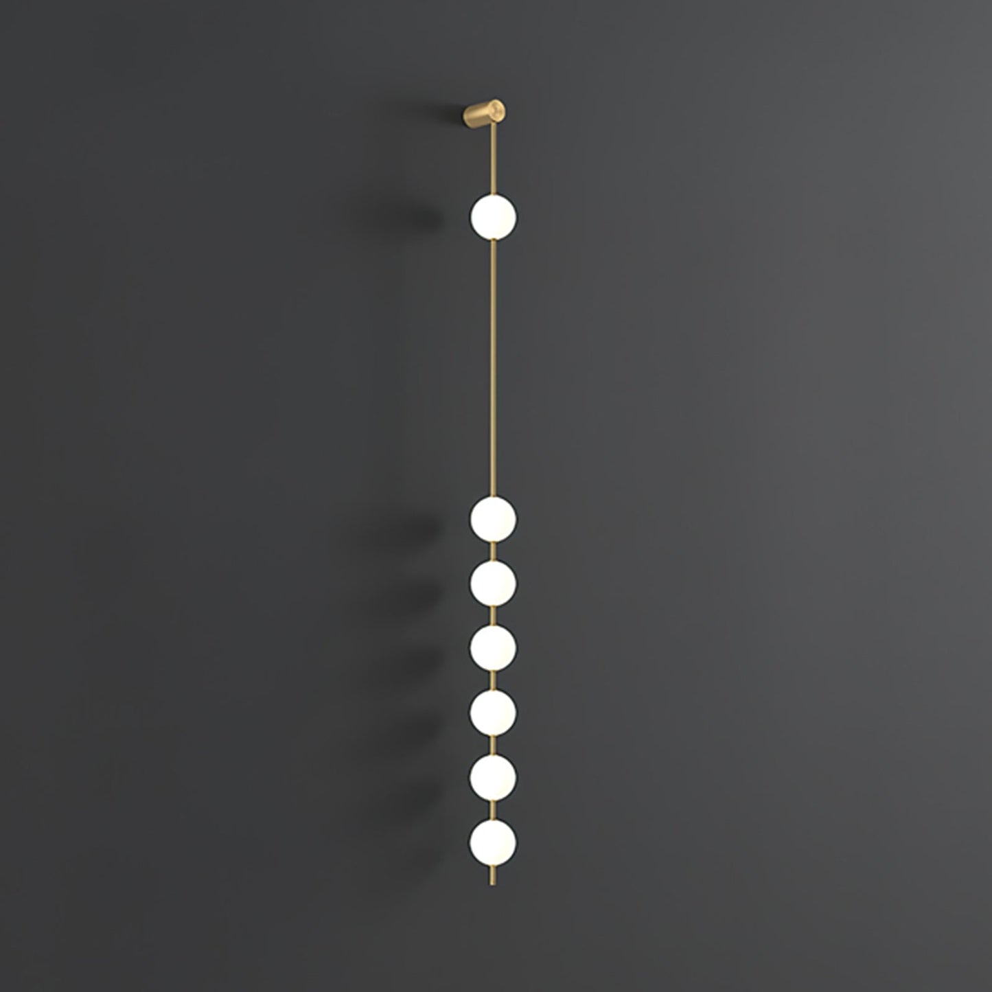 Vertical Balls Wall Lamp | Gold Brass | Set of 2