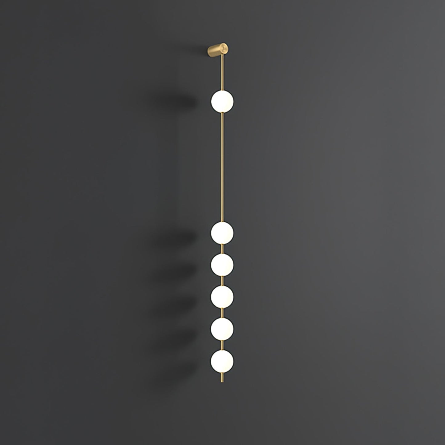 Vertical Balls Wall Lamp | Gold Brass | Set of 2