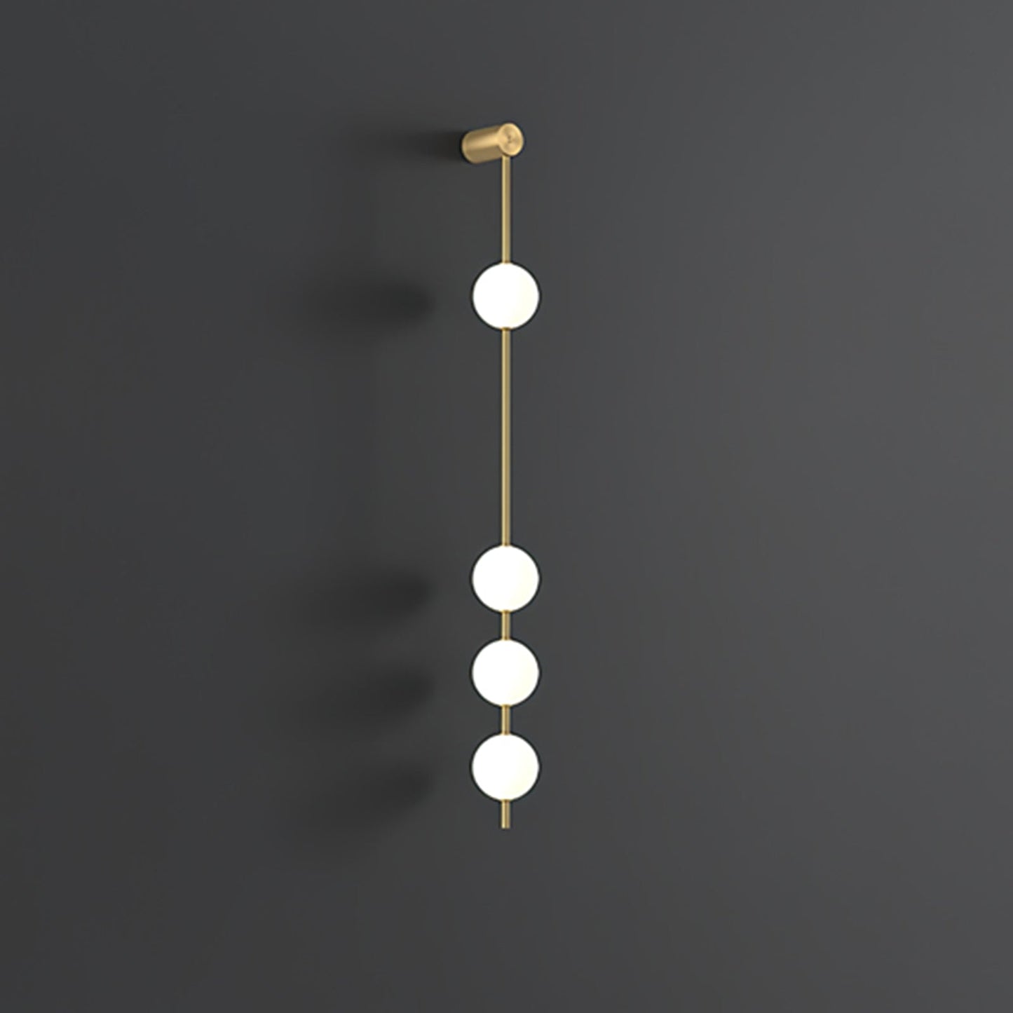 Vertical Balls Wall Lamp | Gold Brass | Set of 2