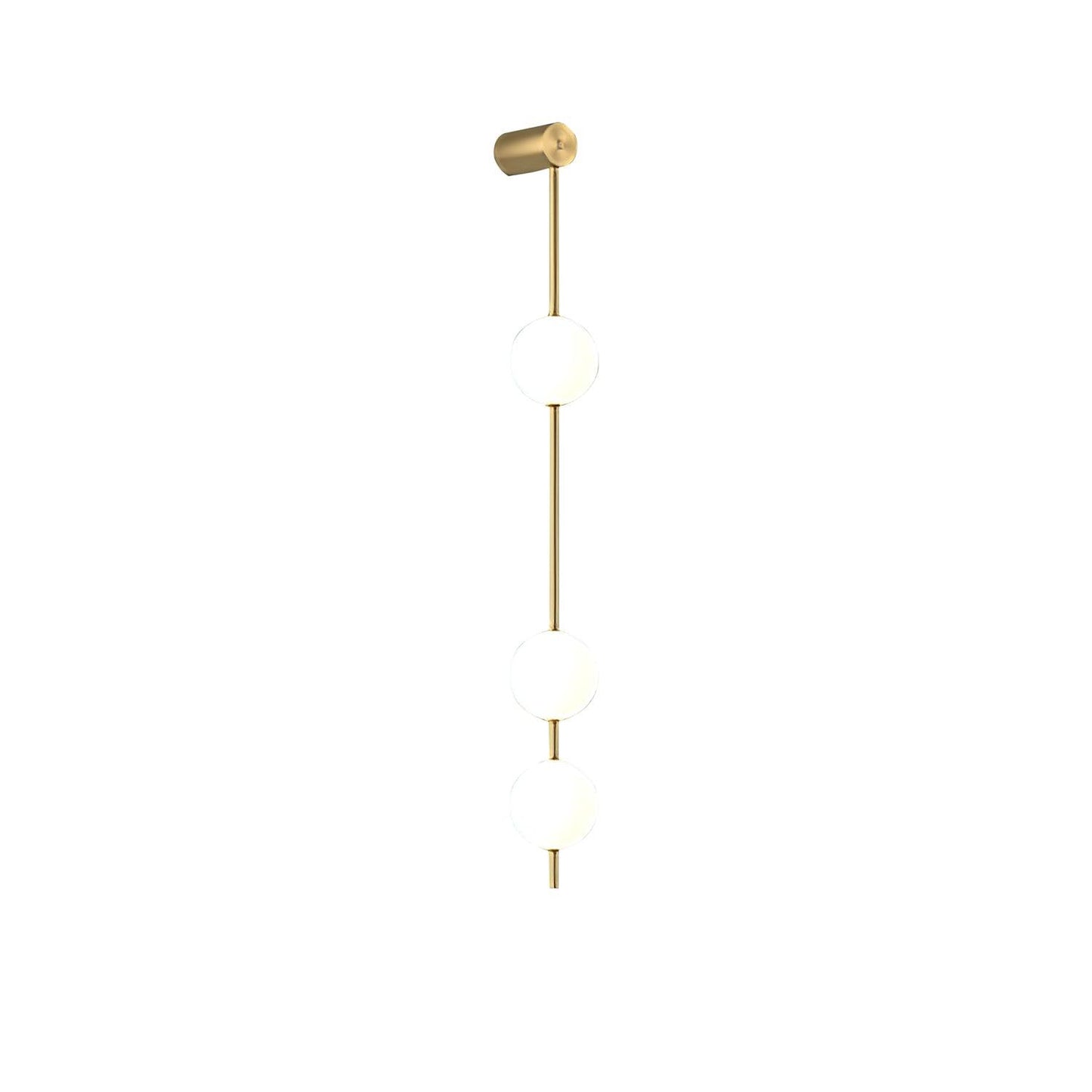 Vertical Balls Wall Lamp | Gold Brass | Set of 2