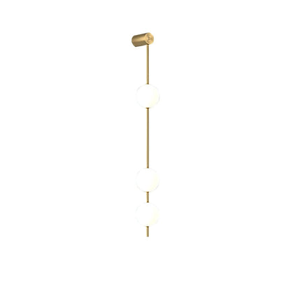 Vertical Balls Wall Lamp | Gold Brass | Set of 2