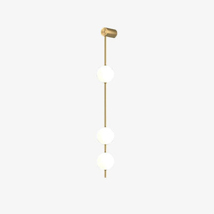 Vertical Balls Wall Lamp | Gold Brass | Set of 2