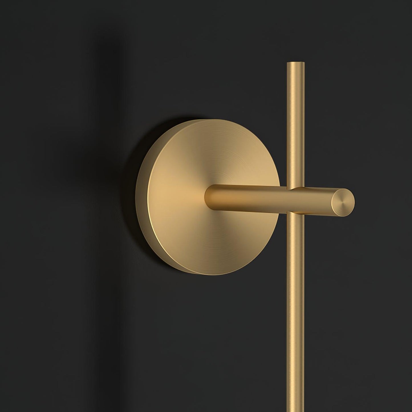 Vertical Globe Wall Lamp | Gold Metal & White Glass | Dimmable