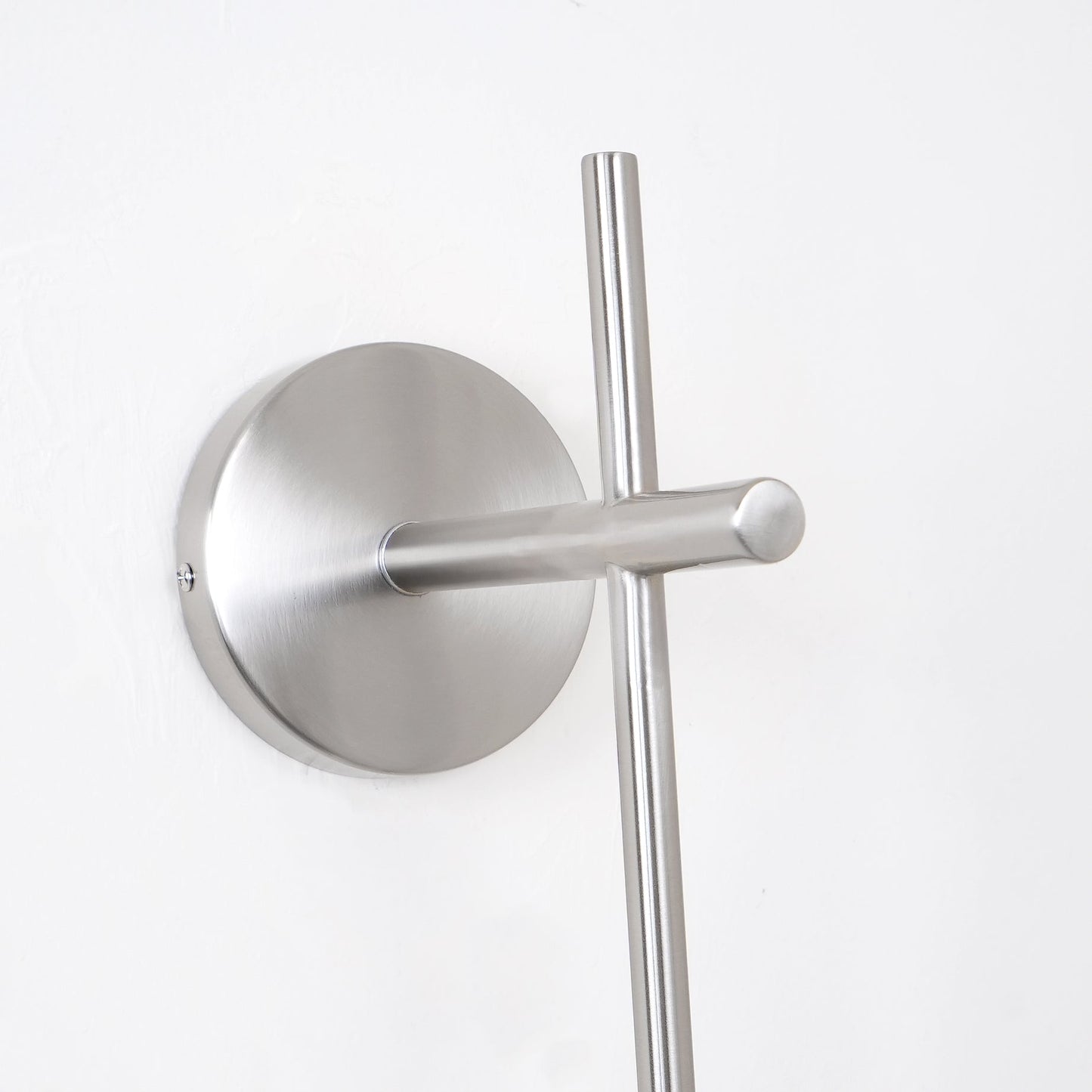 Vertical Globe Wall Lamp | Gold Metal & White Glass | Dimmable