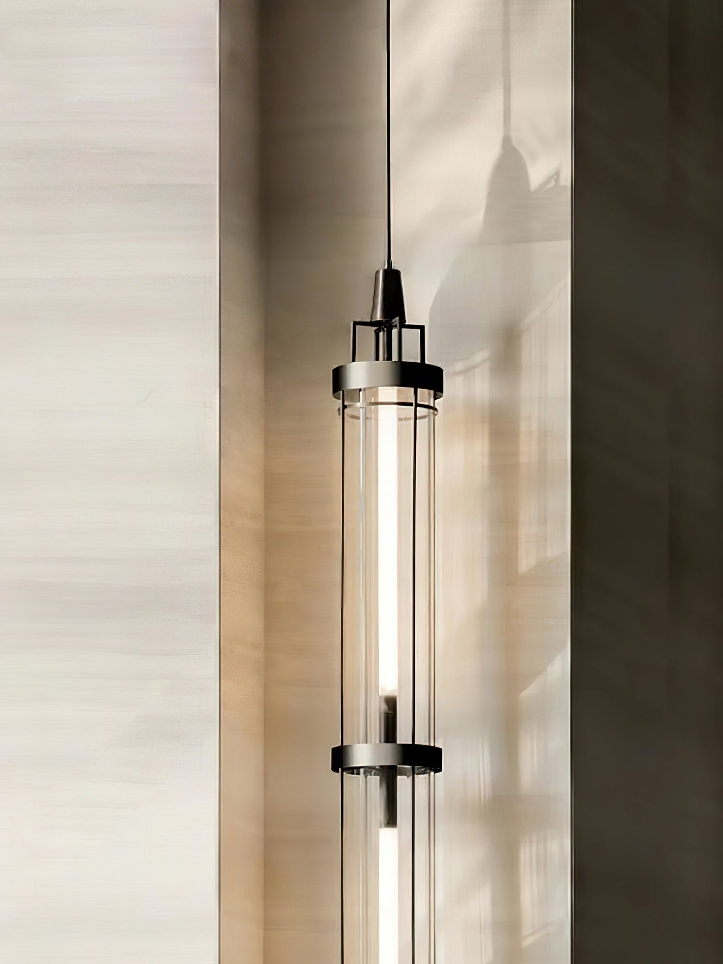 Wall Sconce | Metal & Acrylic | Black Finish