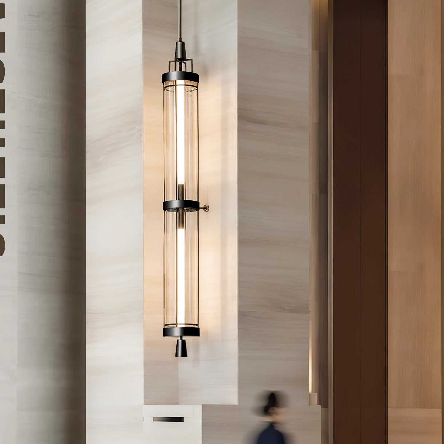 Wall Sconce | Metal & Acrylic | Black Finish